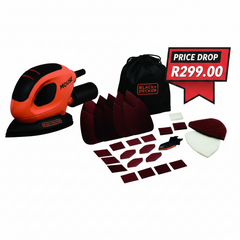 Black & Decker 55W Mouse Sander + 15 Accessories | BEW230BCA | South Africa