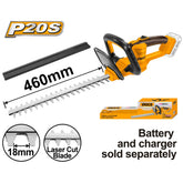 Ingco Cordless 20V Lithium-ion Garden Hedge Trimmer CHTLI20018