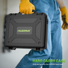 Huepar 4x360 4D Green Laser Level | 16-Line | Motorized Base | Remote Control | South Africa