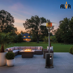 Gas Patio Heater with Flat-Top Cabinet Design | 13kW LPG Outdoor Heater