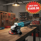 Makita 115mm 840W Angle Grinder Slim Body Set | 9557HNG | Build It Hillcrest