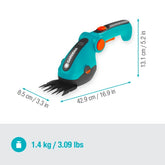 GARDENA Battery Grass and Shrub Shears ComfortCut Li