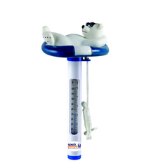 POOL THERMOMETER BEAR WITH GLASSES