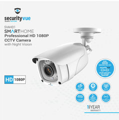 SECURITYVUE SMARTHOME PROFESSIONAL HD 1080P CCTV CAMERA WITH NIGHT VISION
