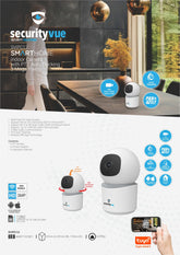 SECURITYVUE SMARTHOME INDOOR CAMERA WITH PTZ AUTO TRACKING 4 MEGA PIXELS