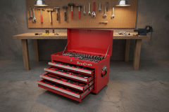 Tork craft Top Box 254pc 4 Drawer & Top Tray 660x310x380mm Pro Tool Box