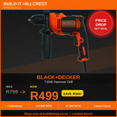 Black & Decker Drill Hammer 710w PRICE DROP!!