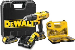 DeWalt 18V 1.5Ah Hammer Drill Driver with 100 Bits Set