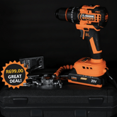 Fragram Edge 20V Brushless Cordless Impact Drill Kit | Battery + Charger + Case | South Africa