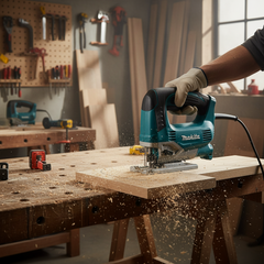 Makita JV0600K Top Handle Jigsaw | 650W | 90mm Wood | 3 Orbital Settings | Carry Case | South Africa
