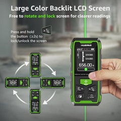 Huepar BLM-100G 200m Bidirectional Laser Distance Meter | Dual Green Laser | South Africa
