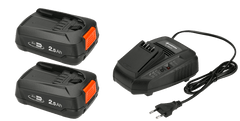 GARDENA Battery Starter Set | 2x PBA 18V/45 + AL 1830 CV Quick Charger | Double Set 14907-20 | South Africa