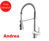 Andrea high rise kitchen sink mixer