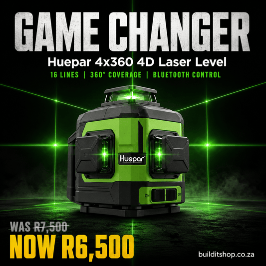 Stop Guessing. Start Laser Leveling. The Huepar 4x360 Changes Everything.