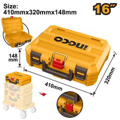 Ingco Stackable Toolbox 16" 410x320x148mm PBXS101