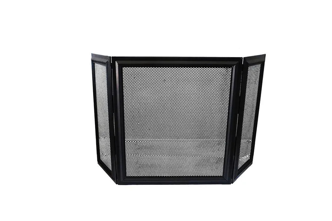 Fireplace Screen 3 Fold | Black Mild Steel | 996 X 550mm | South Africa