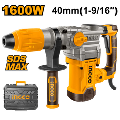 INGCO 1600W Rotary Hammer Drill (SDS MAX) | 10J Heavy-Duty Concrete & Masonry Drill