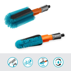 GARDENA Cleansystem Bike Brush, for cleaning bicycles, trailers etc