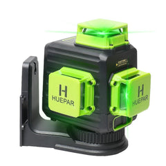 Huepar B03CG Green-beam 3 × 360° laser level