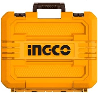 INGCO Brushless Cordless Angle Grinder Kit, 1000W Power, 115mm Disc, 3-Speed Control (3000/6000/9000 RPM), 2x 4.0Ah Batteries & Charger, Carry Case Included .CAGLI271532 20V