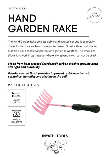 HAND RAKE PINK INYATHI