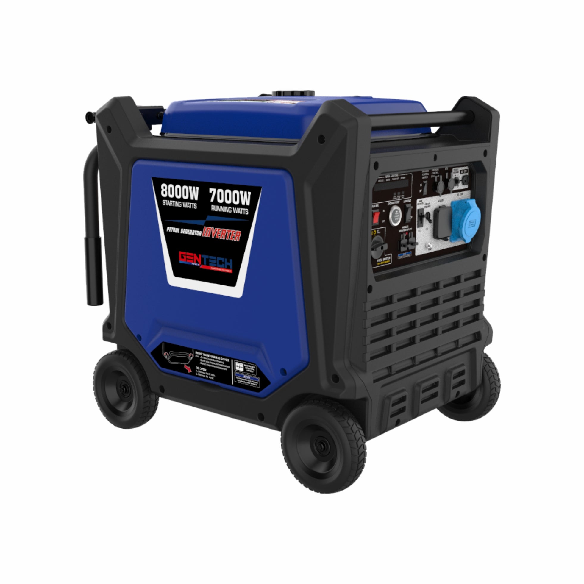 GENTECH POWER 8000 WATT DIGITAL PURE SINE WAVE INVERTER PETROL GENERATOR