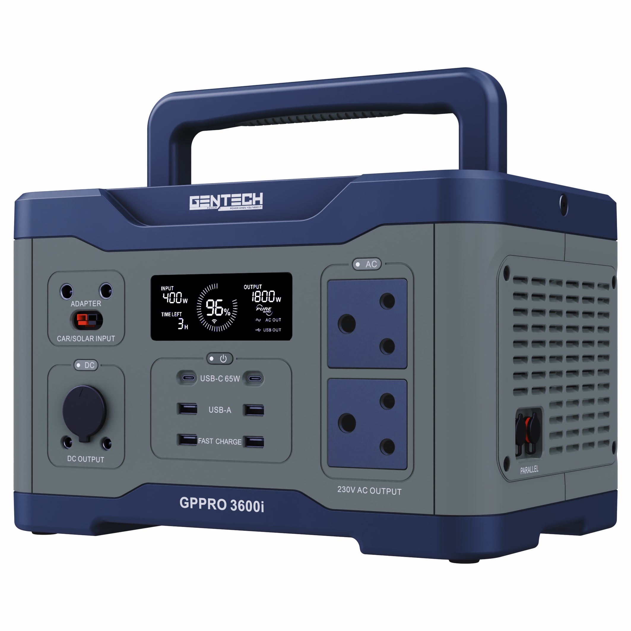 Gentech Power Portable Power Station 3600 Watt