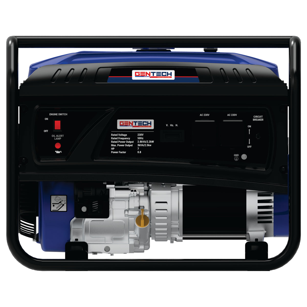 GENTECH POWER 3 kVA RECOIL START PETROL GENERATOR