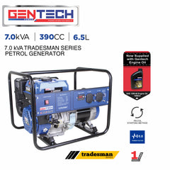 GENTECH POWER 7 kVA TRADESMAN SERIES PETROL GENERATOR