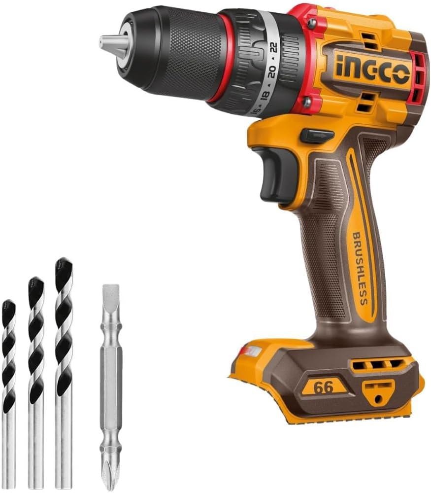 Ingco CIDLI206681 20V 66Nm Compact Brushless Cordless Impact Drill