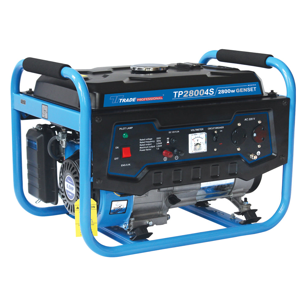 TRADE PROFESSIONAL TP 2800 4S 2.8KW Petrol Generator - Portable Power for Home & Job Sites