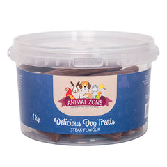 Animalzone Dog Treats - Steak Tub 1kg