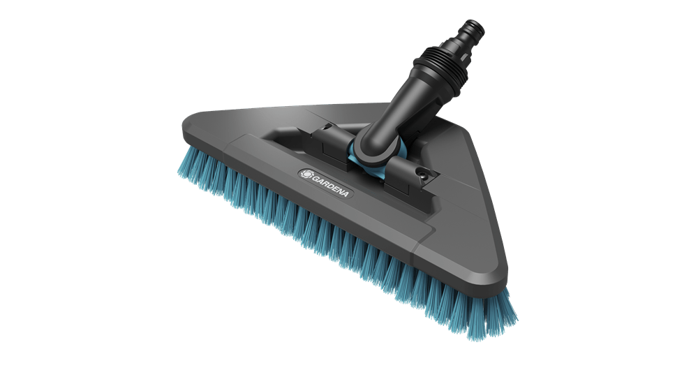 Gardena Idrospazzola Cleansystem Hard Flex - Per Pulizia Superfici Robuste, Triangolare, Setole Dure - Foto 7