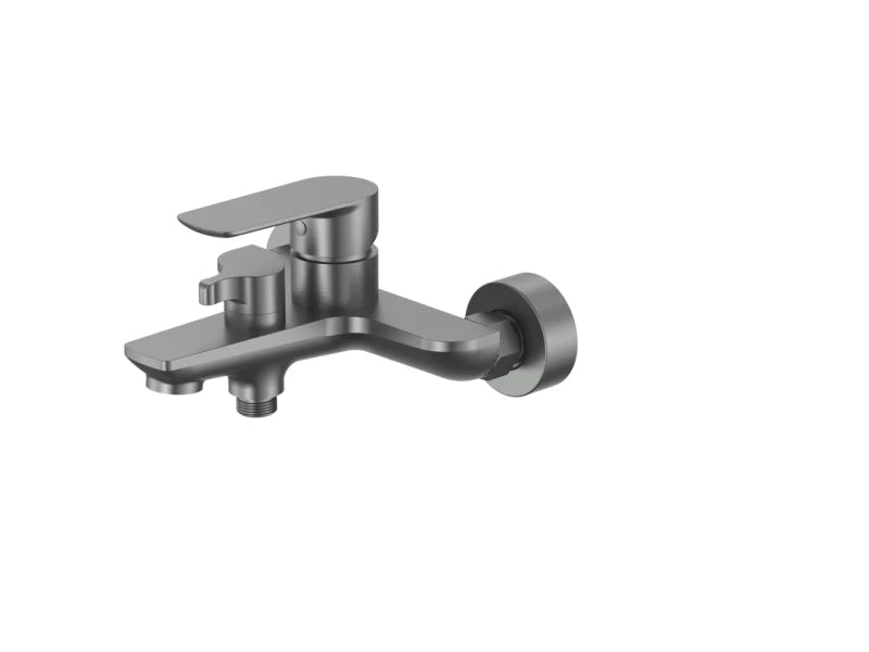 COBRA SEINE EXPOSED BATH MIXER BRUSHED GUN GREY