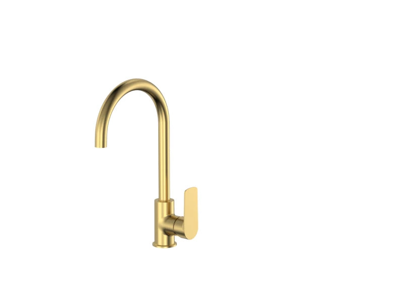 Cobra Seine Brushed Gold Sink Mixer Brushed Gold