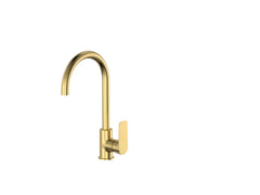 Cobra Seine Brushed Gold Sink Mixer Brushed Gold