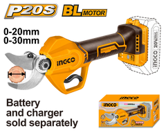 INGCO 20V Cordless Pruning Shear | Cuts 30mm Branches | Tool Only | CSSLI20308 | South Africa