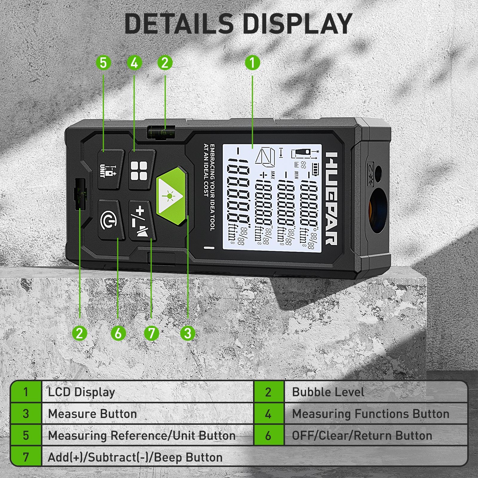 Huepar DM-LM100 Laser Distance Measure