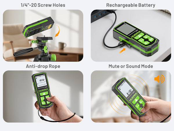 Huepar S120G-BT Green Laser Distance Measure