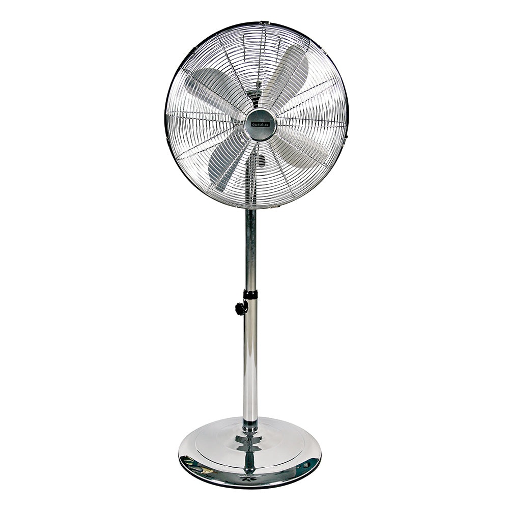 FAN Standing Fan 4 Blades Satin Chrome
