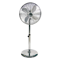 FAN Standing Fan 4 Blades Satin Chrome