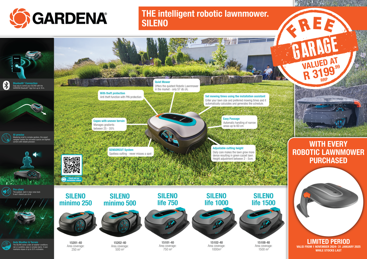 Gardena Robotic mower SILENO life, 750 m²