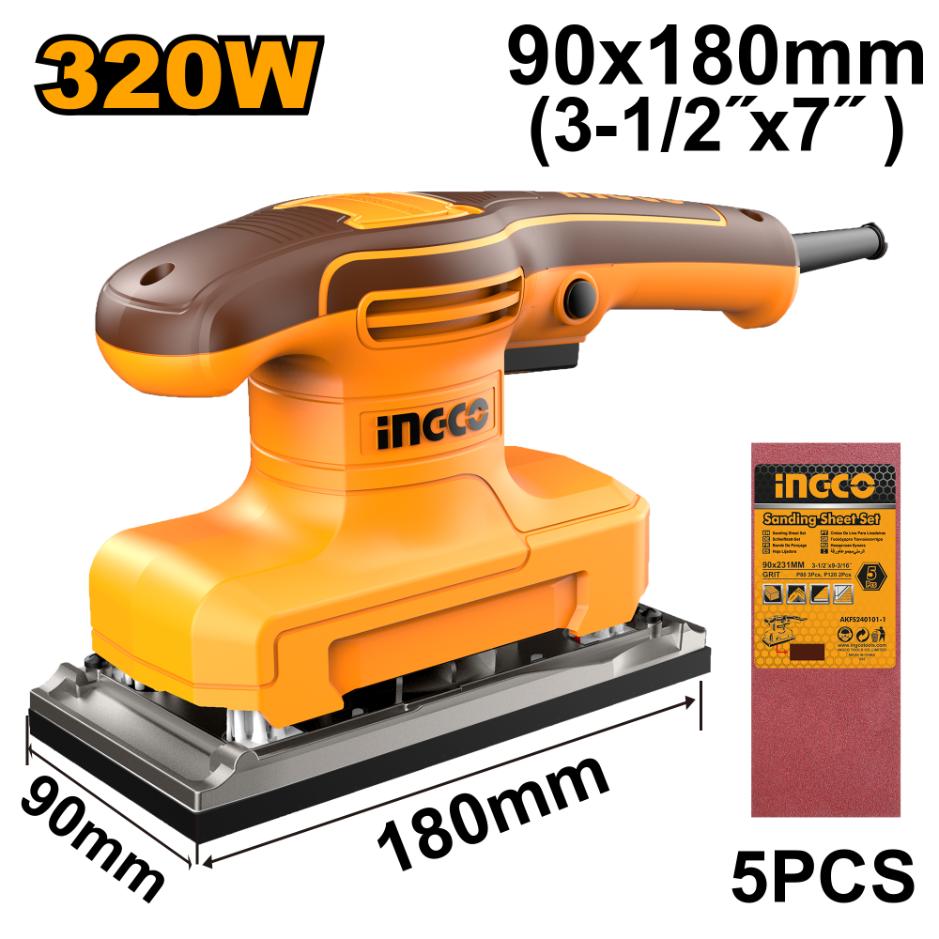 INGCO SANDER FINISHING 320W 9X180MM