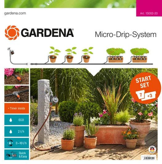 GARDENA Micro Drip System Flower Pots Starter Set