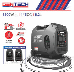 GENTECH  3500 WATT DIGITAL PURE SINE WAVE INVERTER GENERATOR WITH 2 WIRE AUTO START