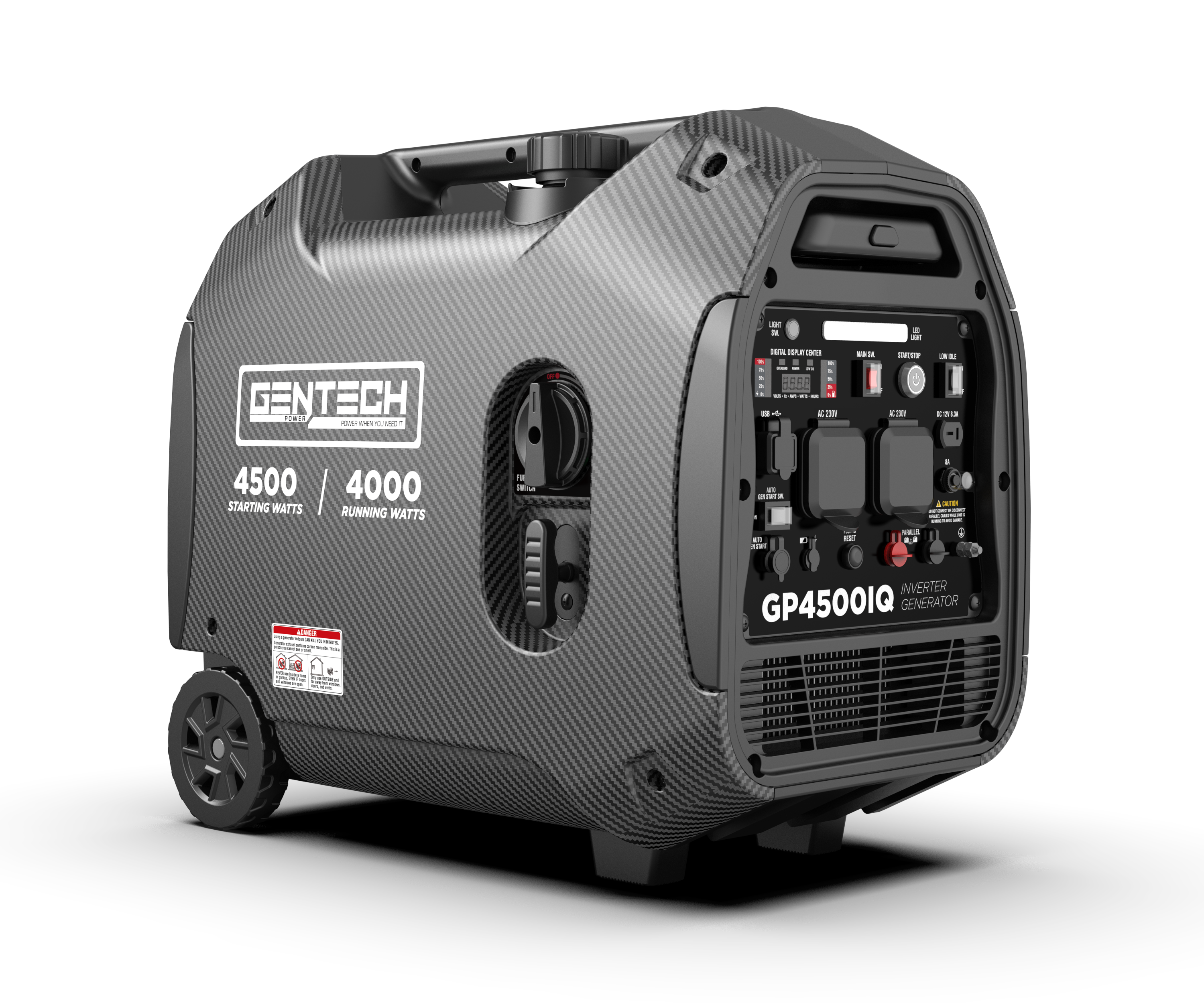 Gentech GP4500IQ 4500W Pure Sine Wave Inverter Generator | Solar Ready | Auto Start