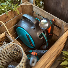 GARDENA Portable Hose Box Move 10m | Easy Crank Rewind | Complete Watering Kit | South Africa