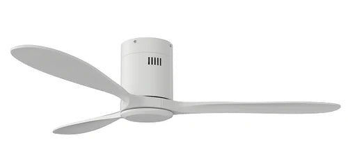 SOLENT FAN Motor Hugger White Blades Wood 3 1320mm White + Remote