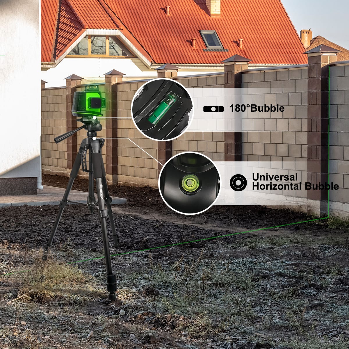 Huepar TPD14 Adjustable Tripod - 143cm Max Height