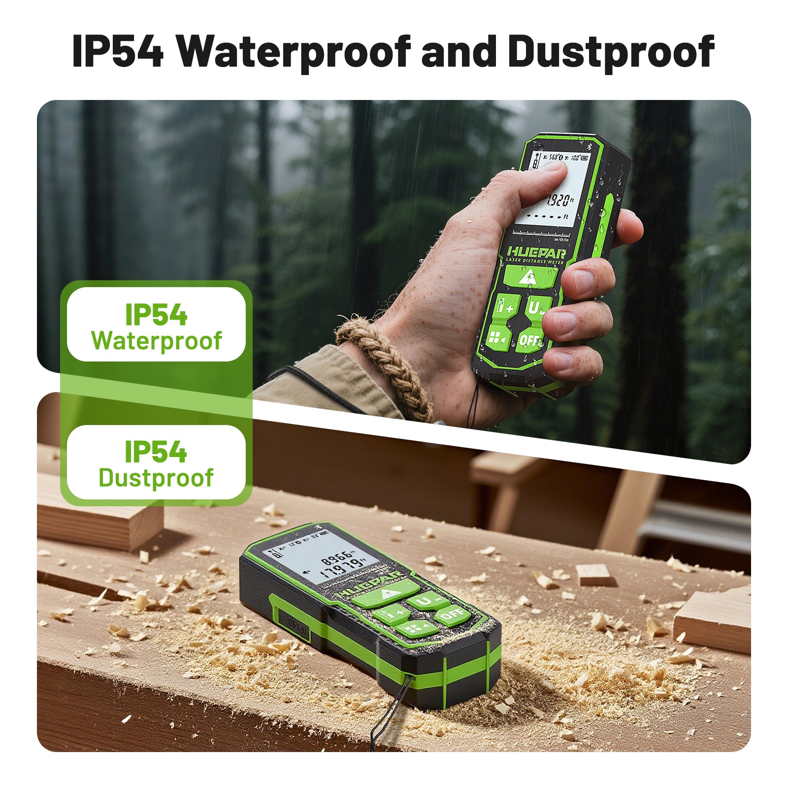 Huepar S120G-BT Green Laser Distance Measure
